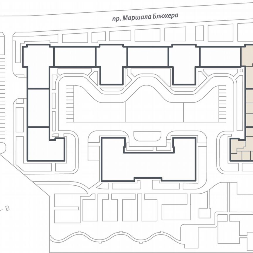 2-к. квартира, 63,7 м², 2/15 эт.