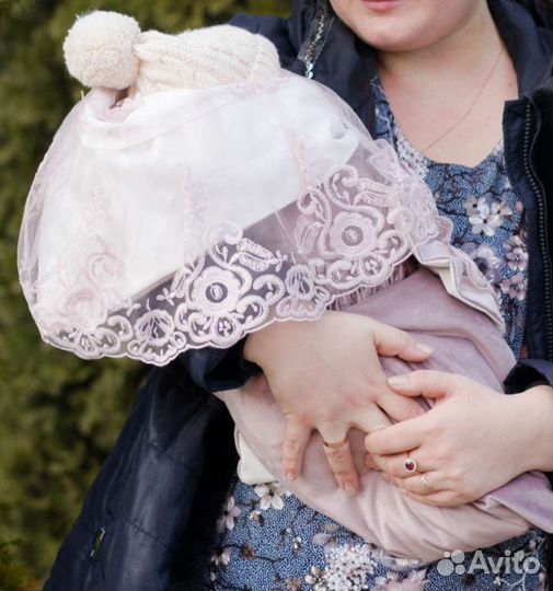 Конверт на выписку для девочки весна осень