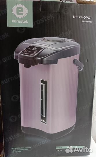 Термопот новый 6л, ETP-AE02S, 730 Вт