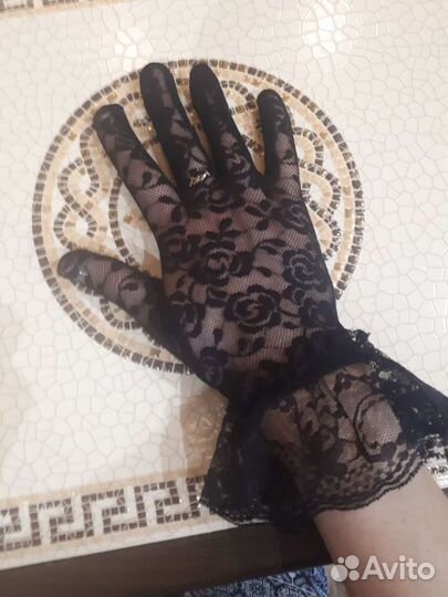Перчатки ажурные
