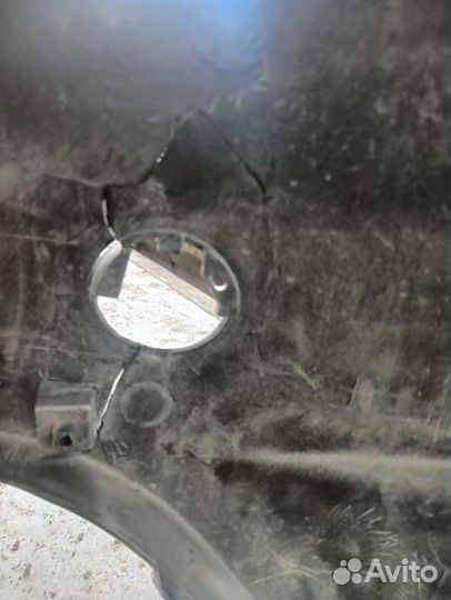 Передний бампер kia rio 3 серебристый