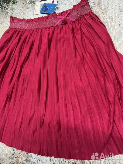Юбка плиссированая 146 см Франция 11 лет новая