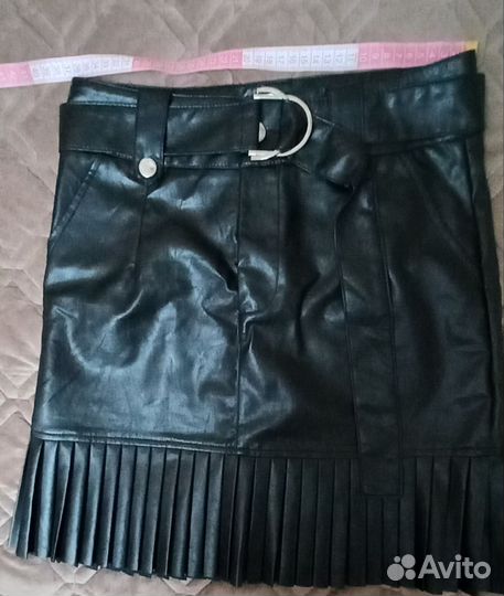 Юбка экокожа