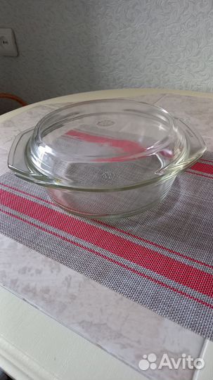 Кастрюли стеклянные, жаростойкие