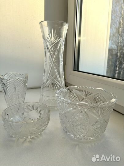 Хрусталь (вазы, конфетницы)