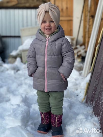 Куртка зимняя детская 86 на девочку