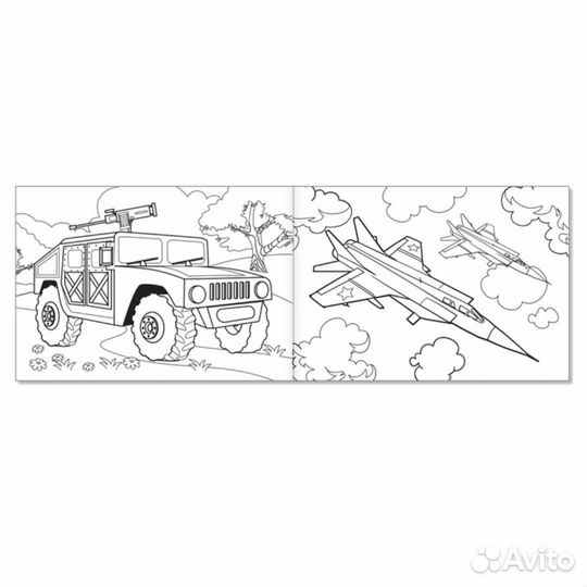 Раскраски для мальчиков набор «Крутые тачки», 8 шт