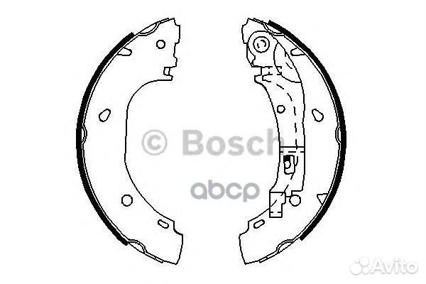 Колодки тормозные барабанные 0986487701 Bosch