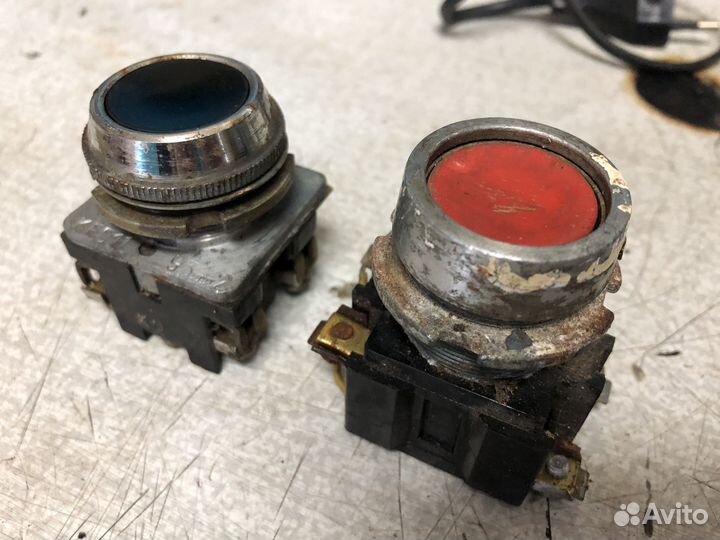 Кнопки пускателя, СССР, 2шт