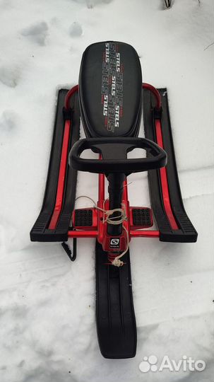 Детский снегокат с ручкой