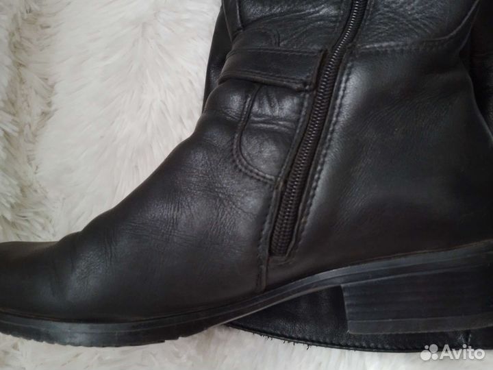 Сапоги кожаные