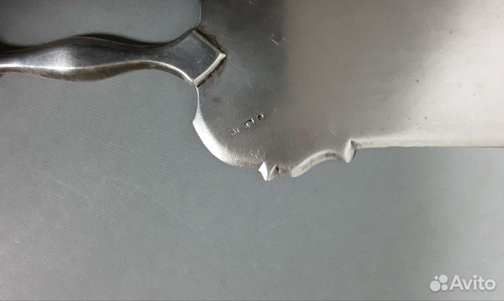 Антикварное столовое серебро половник ложка лопатк