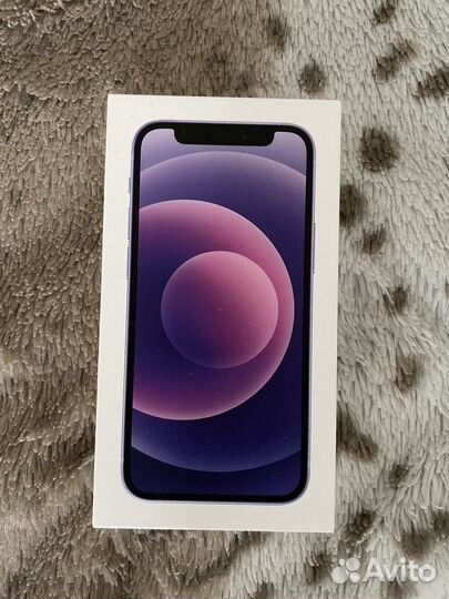 Коробка от iPhone 12 mini фиолетовый