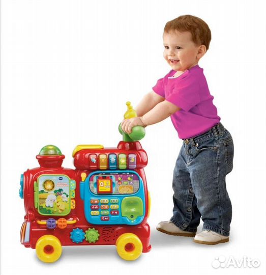 Развивающий паровоз - каталка - толокар Vtech