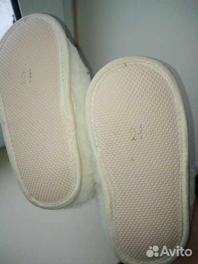 Новые тапочки из натуральной овчины
