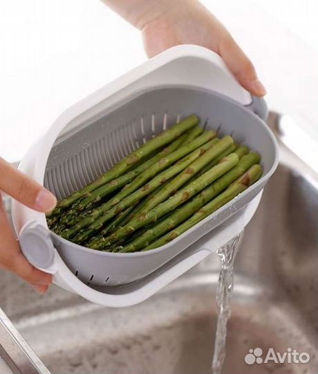 Миска-дуршлаг для мытья овощей