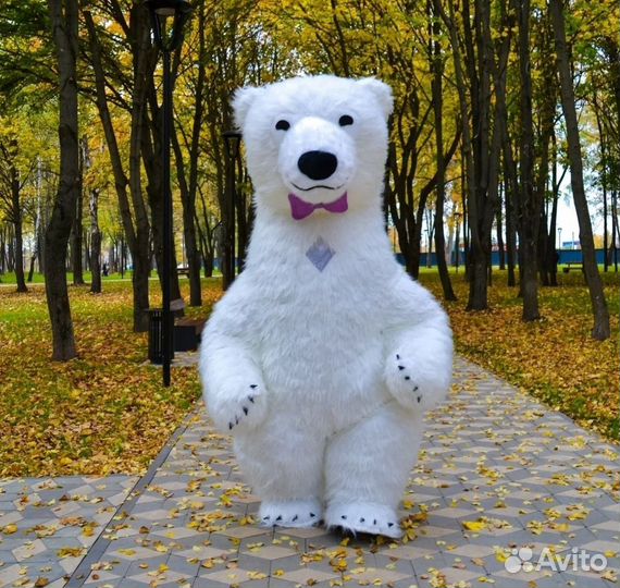 Ростовая кукла белый медведь