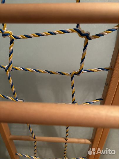 Детский деревянный спортивный комплекс