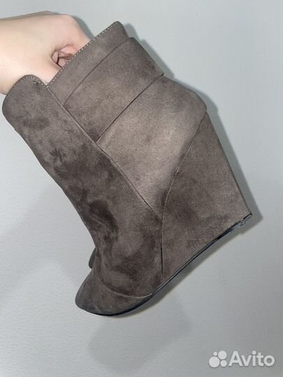 Полусапожки zara серые