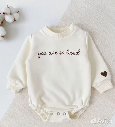 Теплый боди для девочек