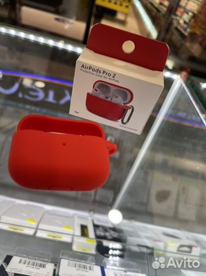 Чехол на AirPods Pro2 красный