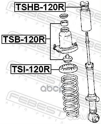 Пыльник+отбойник toyota corolla 00-08/prius 03