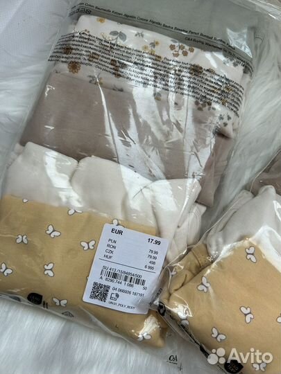 Новый комплект детских боди 5 шт C&A