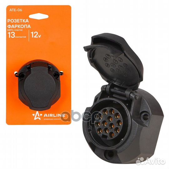 Розетка фаркопа 13 контактов евро пластик 1C09