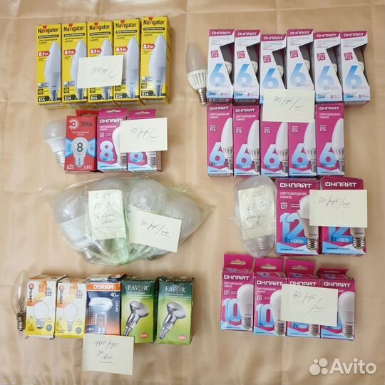 Светодиодные лампы 6-12 Вт, накаливания 40-60 вт