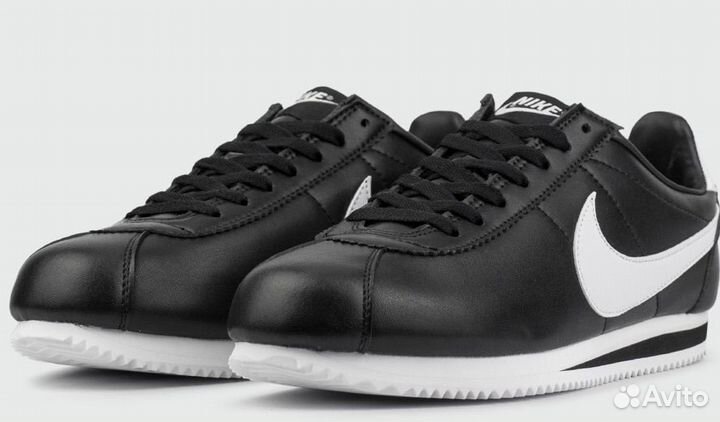 Nike Cortez Classic Leather Black White