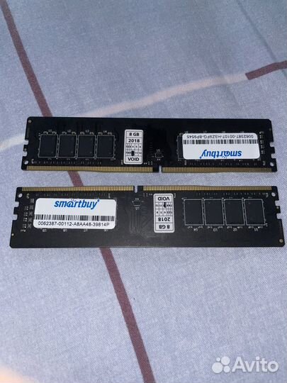 Оперативная память ddr4 8gb x2