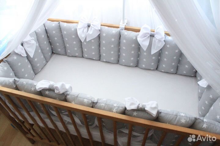 Пухлые бортики заборчики для новорожденного