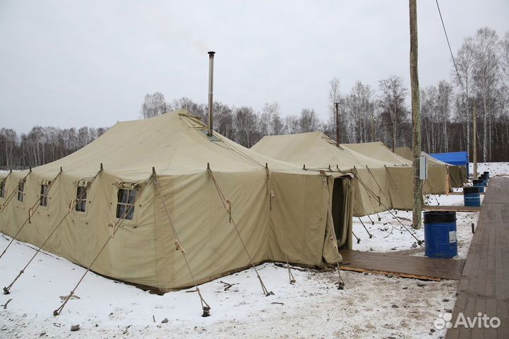 Армейские палатки брезентовые