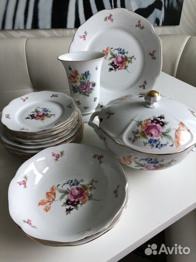 Новый сервиз «Мейсенский цветок» Богемия