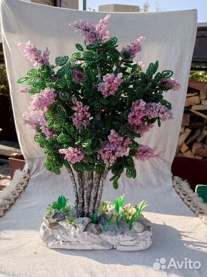 Сирень из бисера