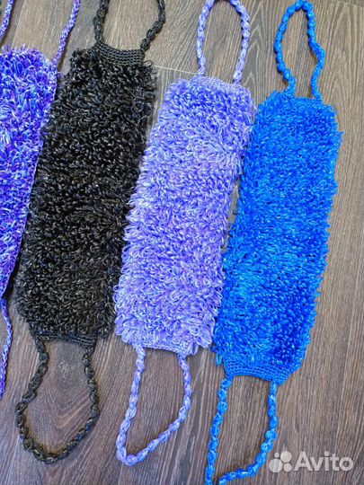 Мочалки ручной вязки