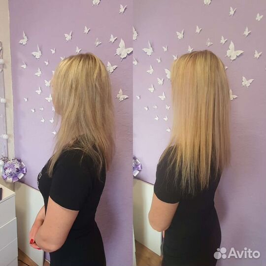 Наращивание волос (нано капсулы), ботокс волос