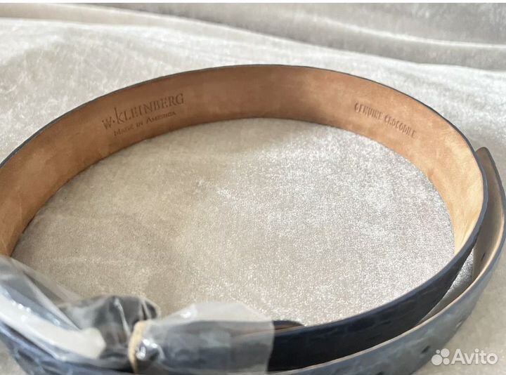 Ремень крокодиловый W.Kleinberg США