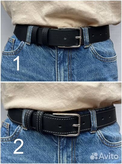 Женский кожаный ремень ручной работы