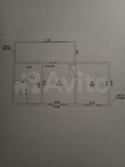 Дом 50,7 м² на участке 49 сот.