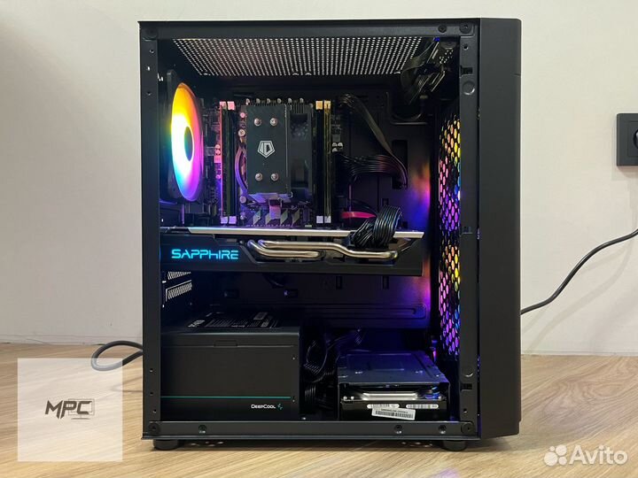 Игровой пк intel 8 ядер RX 570 Nitro+ 8гб озу:16гб