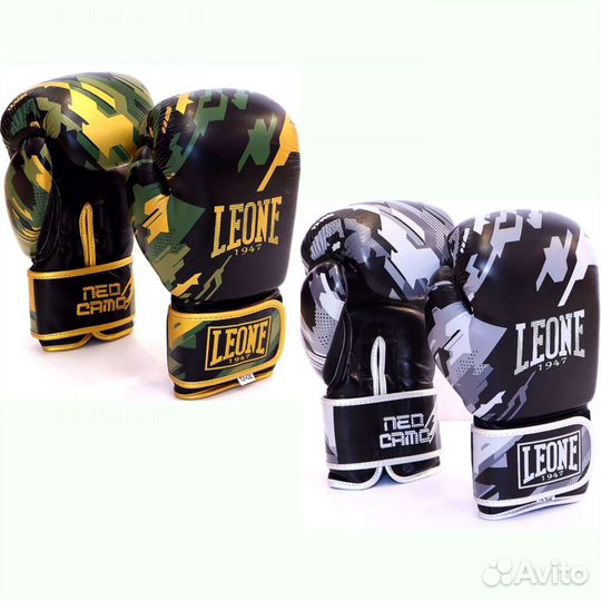 Боксерские перчатки Leone Army кожа натуральная