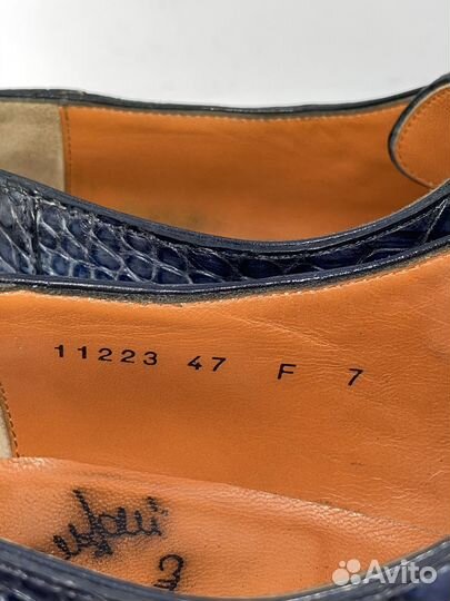 Дерби Santoni (крокодил,оригинал) 41-ст28