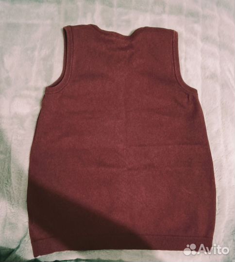 Жилет школьный бордовый 152