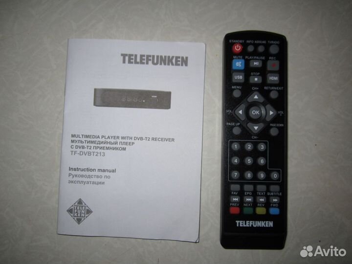 Пульт от приставки telefunken TF-dvbt213