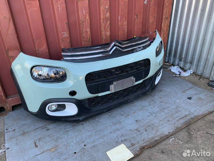 Передняя часть Ситроен С3 3 поколения галоген