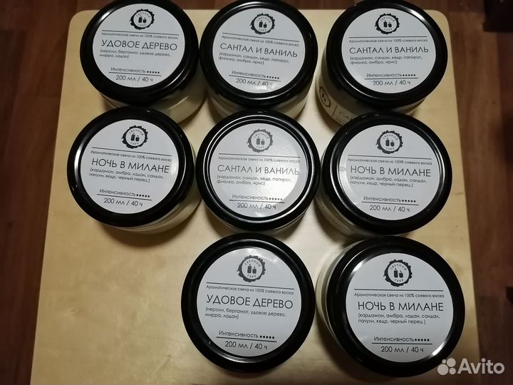 Ароматическая свеча ручной работы