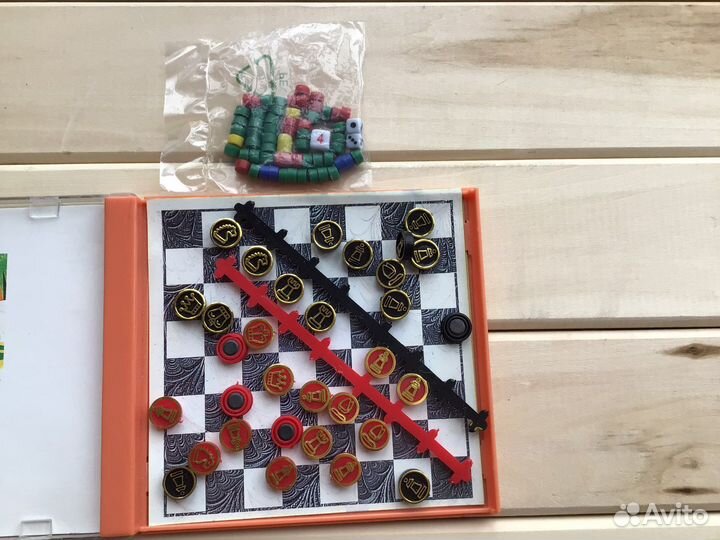 Дорожный игровой набор 6 игр, магнитный