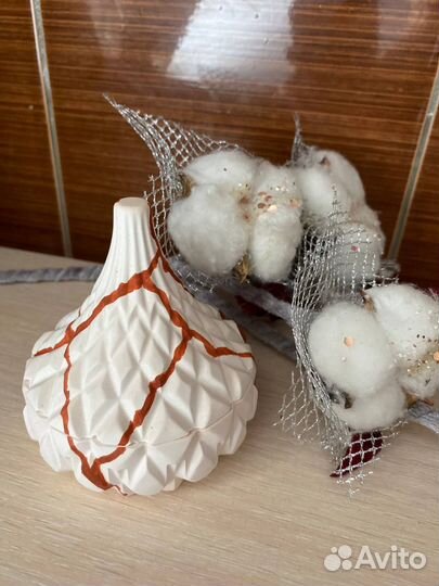 Кашпо, шкатулка, декор для дома из гипса