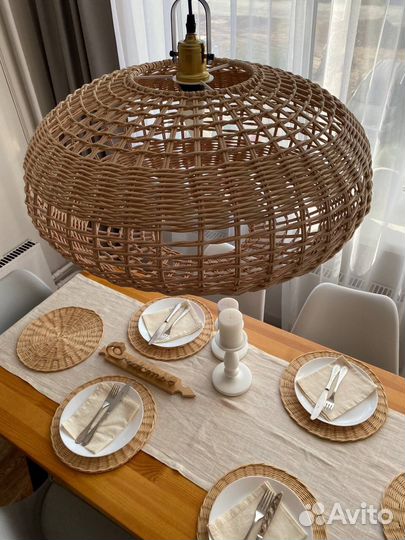 Плетенный абажур